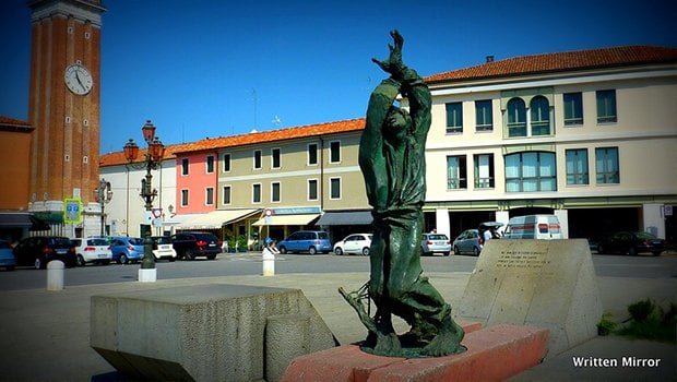 image of statue in murano italy