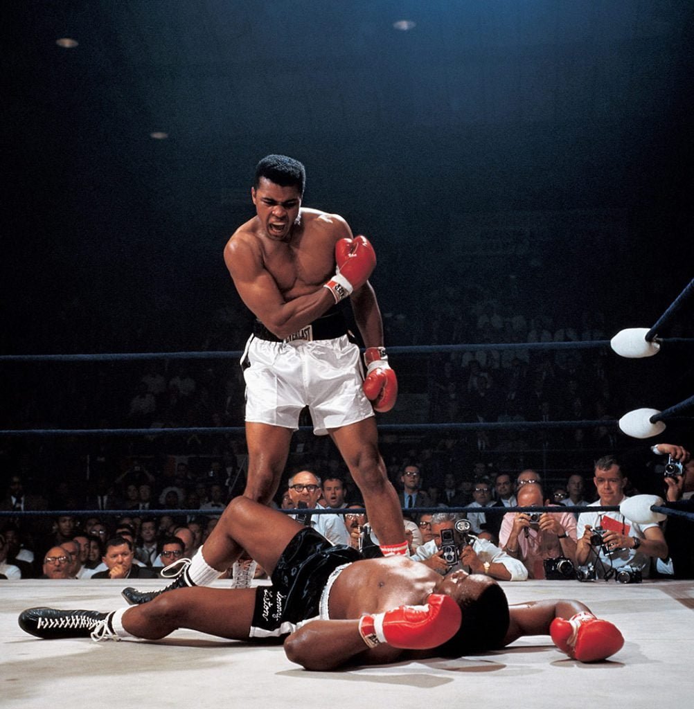 Muhammad Ali knocking out Sonny Liston